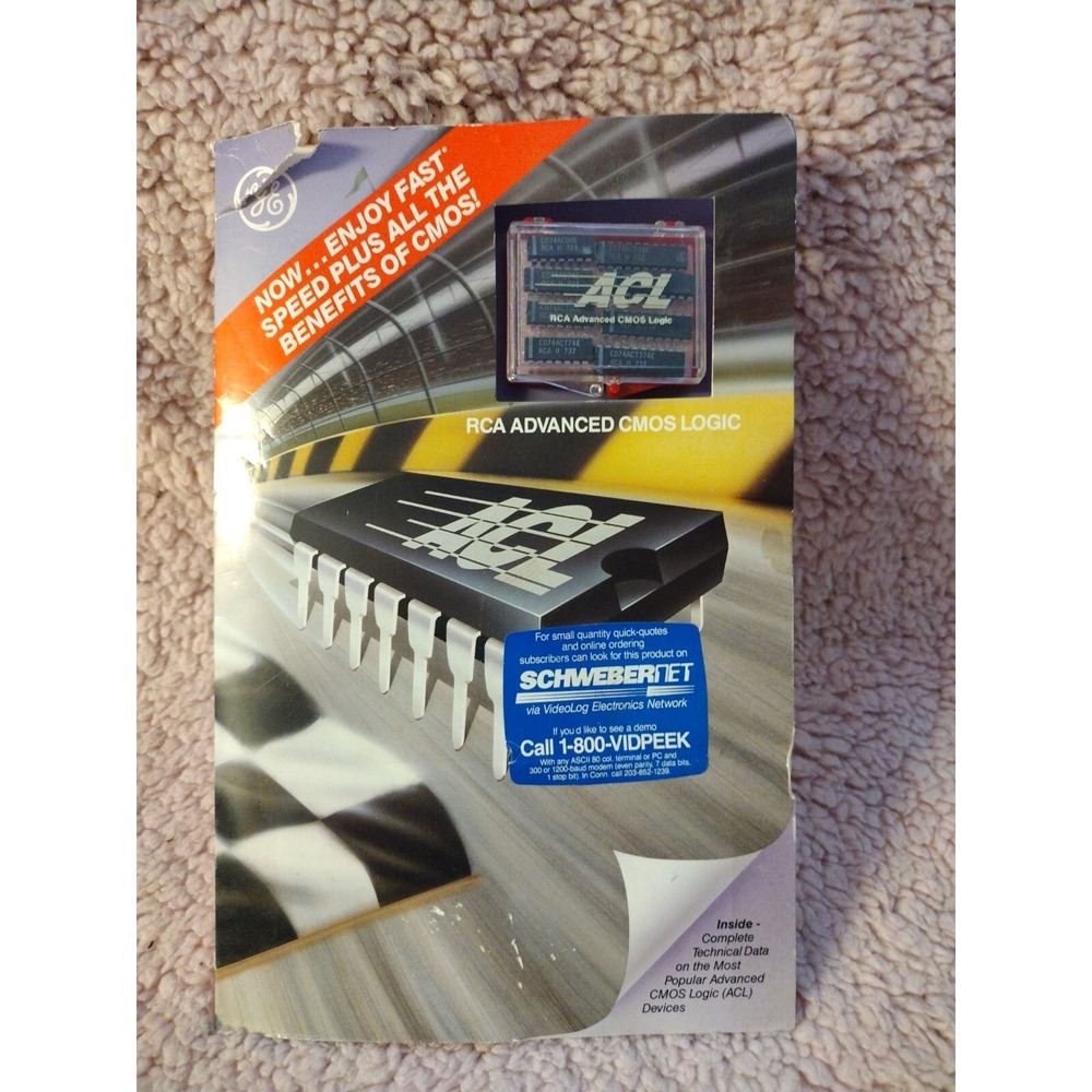 GE General Electric RCA Advanced CMOS Logic ACL Brochure CD74AC XCD74AC‎ 8 Chips